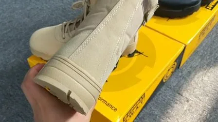 I più nuovi stivali in pelle stile polizia tattica stile militare dell'esercito americano di colore kaki