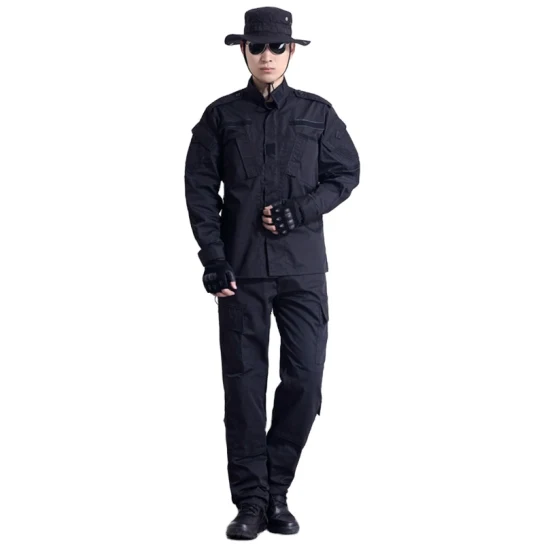 Uniforme mimetica stile Acu blu navy Ribstop guardia di sicurezza Uniforme stile militare